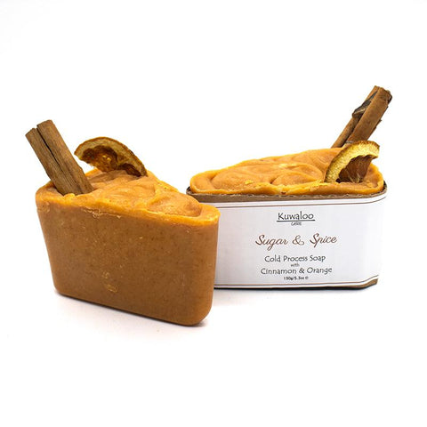 'Sugar and Spice' Soap 150g - Cinnamon & Orange - Kuwaloo Care
