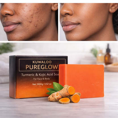 Kuwaloo PureGlow Turmeric & Kojic Acid Soap Bar –  2 Bar