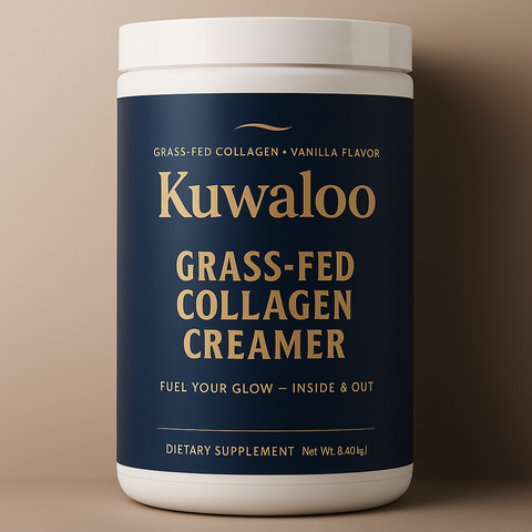 Kuwaloo Grass-Fed Collagen Coffee Creamer – Vanilla Flavor – Supports Skin, Hair, Muscle & Bone Health