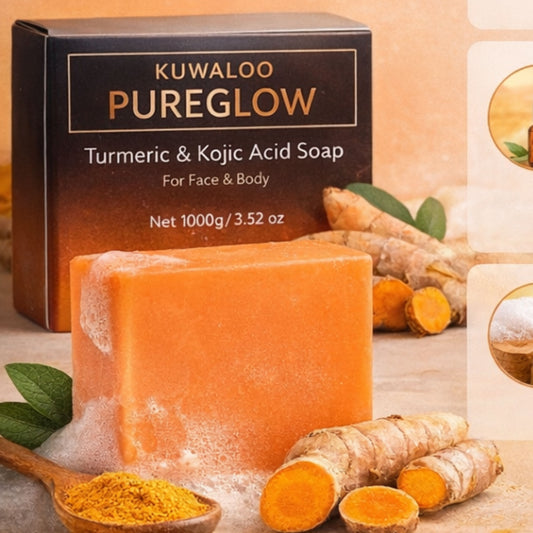 Kuwaloo PureGlow Turmeric & Kojic Acid Soap Bar –  2 Bar