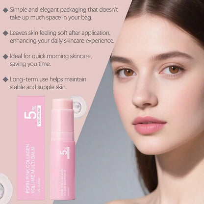 Pink Collagen Volume Multi Balm – 5% Volufiline Hydrating Face & Body Balm