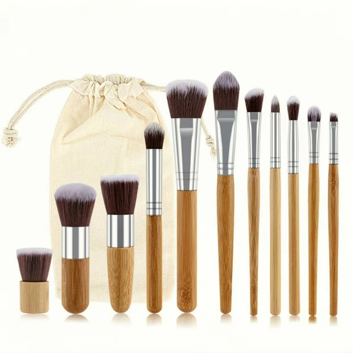 Eco-Friendly Bamboo Makeup Brush Kit – Vegan & Cruelty-Free
