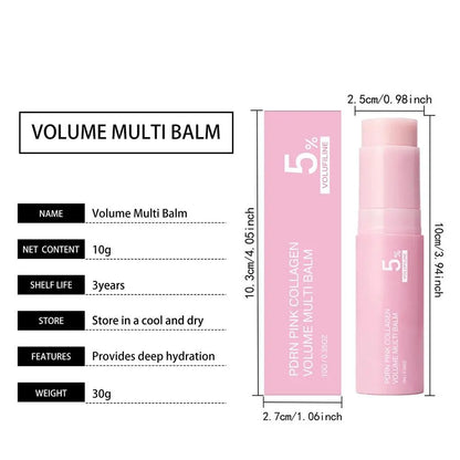 Pink Collagen Volume Multi Balm – 5% Volufiline Hydrating Face & Body Balm