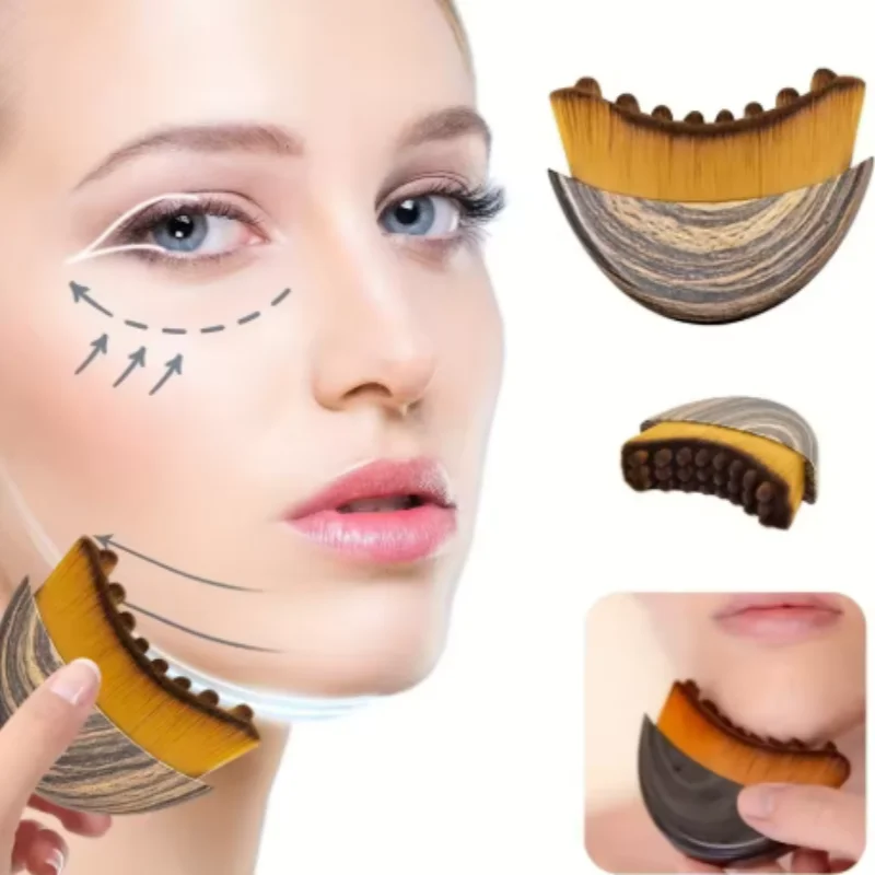 Sculpt & Glow Facial Massage Brush – Dual-Sided Lymphatic Massage & Facial Wellness Tool