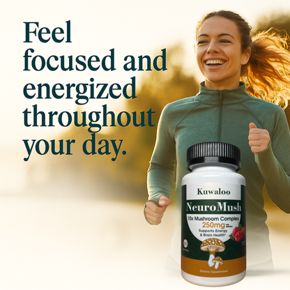 Kuwaloo NeuroMush 10X Mushroom Complex Gummies  – 60 Vegan Chews