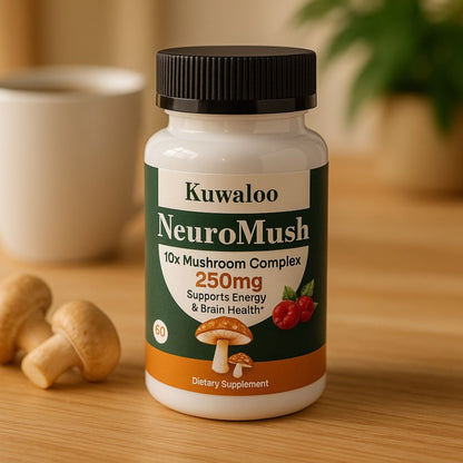 Kuwaloo NeuroMush 10X Mushroom Complex Gummies  – 60 Vegan Chews
