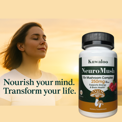 Kuwaloo NeuroMush 10X Mushroom Complex Gummies  – 60 Vegan Chews