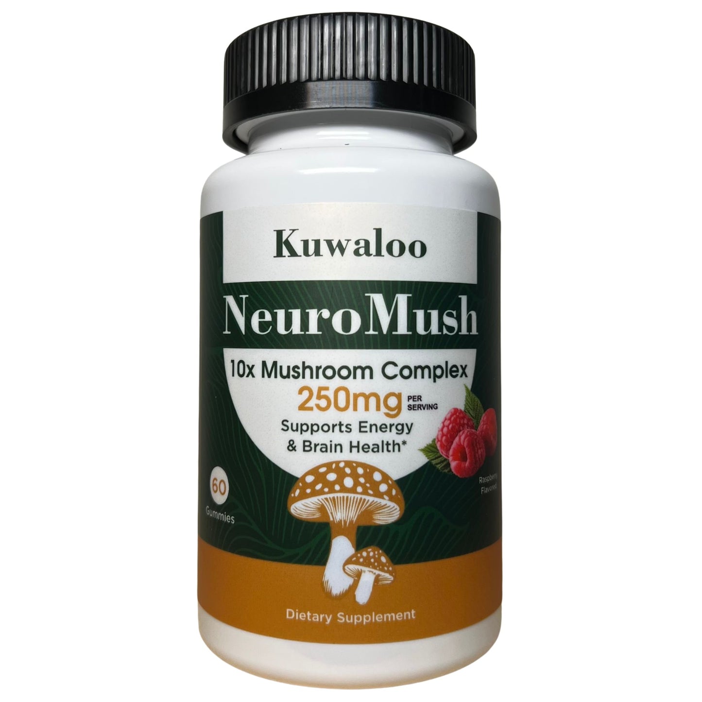 Kuwaloo NeuroMush 10X Mushroom Complex Gummies  – 60 Vegan Chews