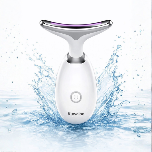 Face & Neck Massager Tools, Portable Facial Beauty Device with 7-Color LED Lights, Skincare Tool