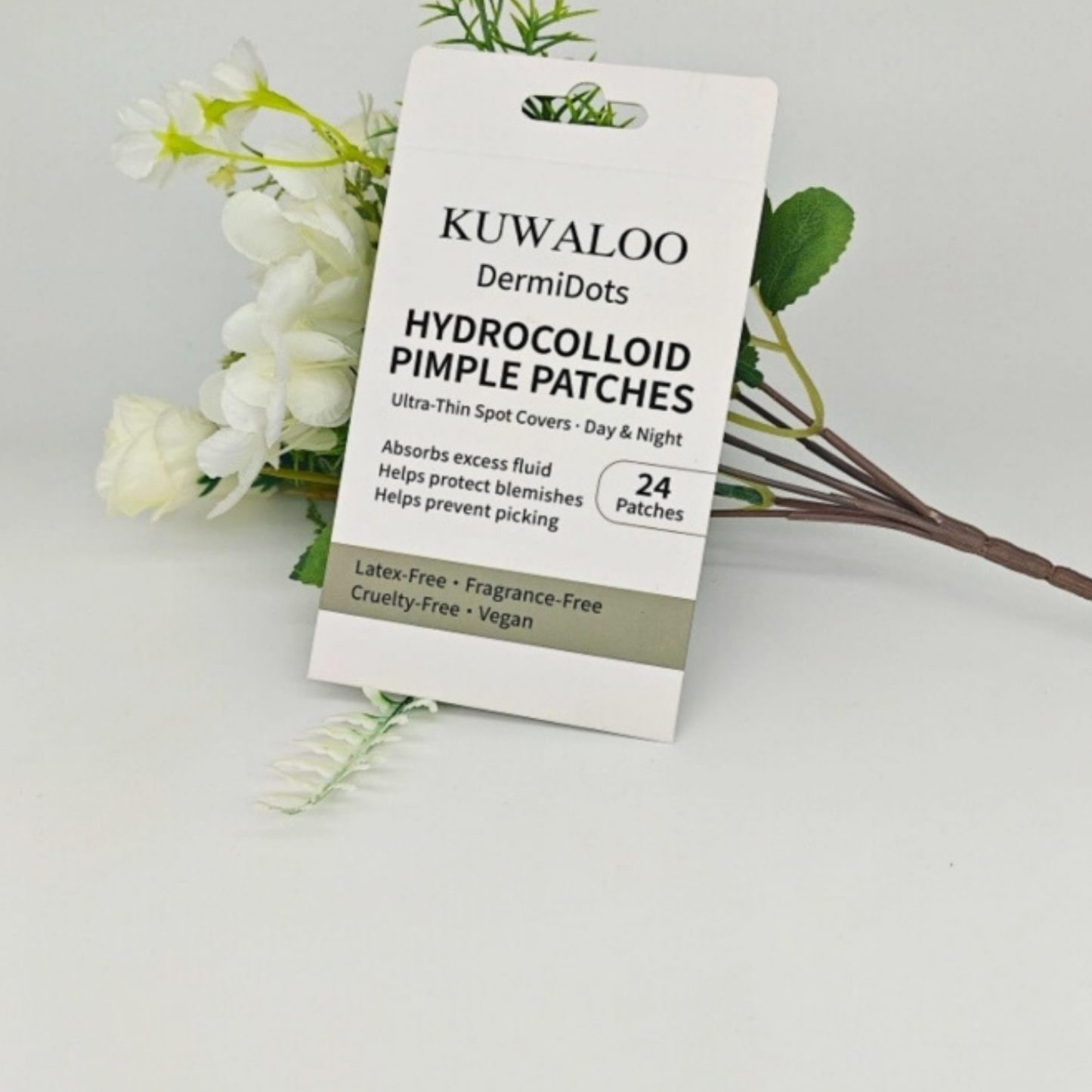 Kuwaloo DermiDots Hydrocolloid Spot Patches 24 Count