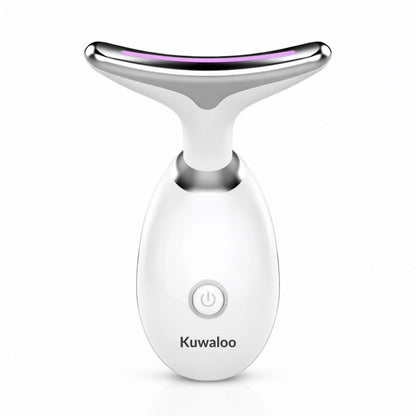 Face & Neck Massager Tools, Portable Facial Beauty Device with 7-Color LED Lights, Skincare Tool