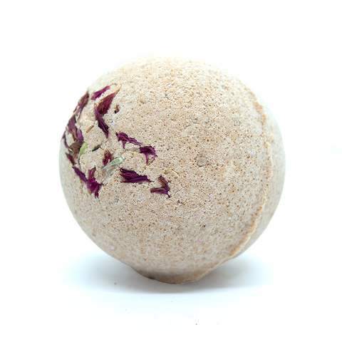 'Rose Geranium' Vegan Bath Bomb - Enriched with Organic Oils & Butters | Kuwaloo Care