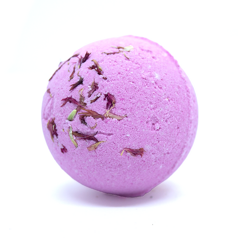 'Rose' Vegan Bath Bomb - Enriched with Organic Oils & Butters | Kuwaloo Care