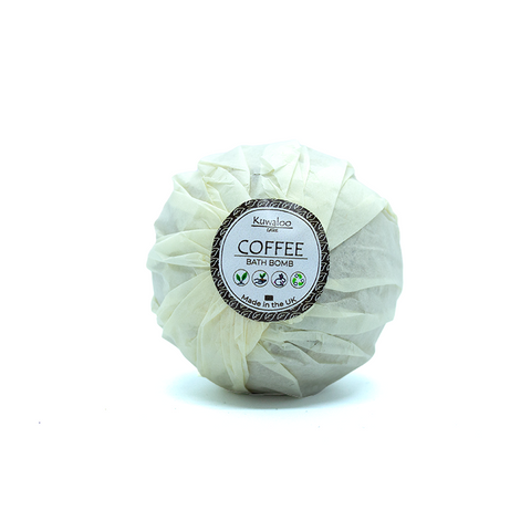 'Coffee' Vegan Bath Bomb - Enriched with Organic Oils & Butters | Kuwaloo Care