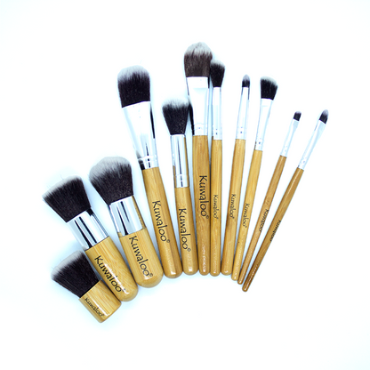 Bamboo Makeup Brushes - Kit - Kuwaloo Care
