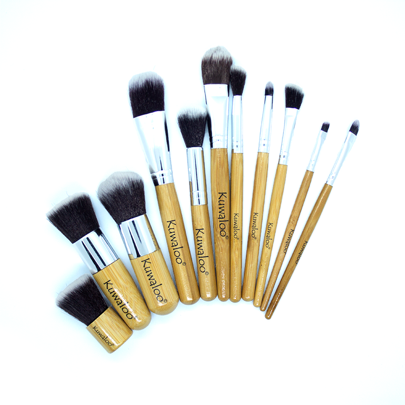 Bamboo Makeup Brushes - Kit - Kuwaloo Care