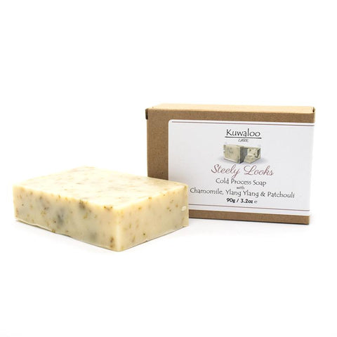 'Steely Looks' Soap 90g - Chamomile , Ylang Ylang & Patchouli