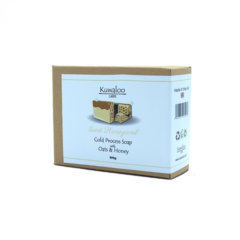 'Sweet Honeycomb' Organic Soap 100g - Oats & Honey | Kuwaloo Care