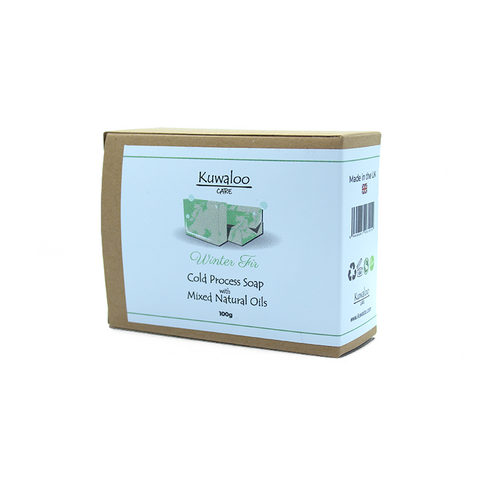 'Winter Fir' Organic Vegan Soap 100g - Mixed Natural Oils | Kuwaloo Care